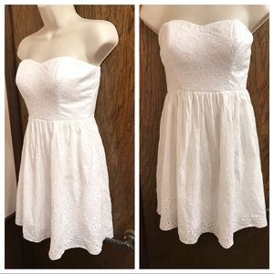 Speechless Dress Summer Eyelet, Strapless Size 5